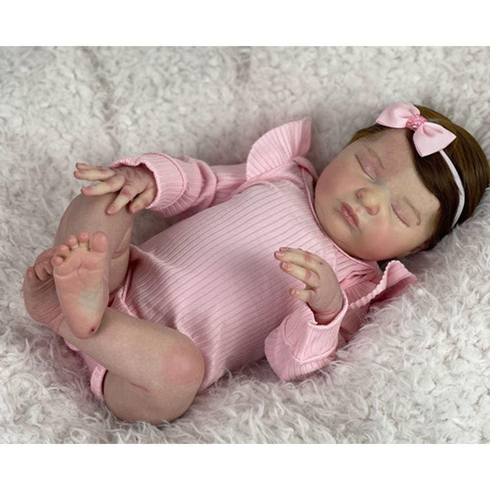 Bebe reborn real menina linda princesa enxoval fantasy baby