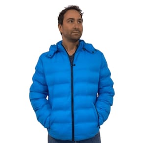 Jaqueta Blusa Puffer Forrada c/ Touca Removível