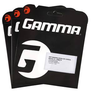 Corda Gamma Moto 17L 1.24mm Preta - Pack com 3 Sets
