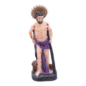Imagem Estátua São Lázaro Pequeno 10cm - Enfeite Resina