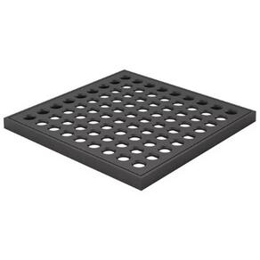 Grelha Quadrada Com Caixilho Latao 1918 Preto Fosco 9,42Cm