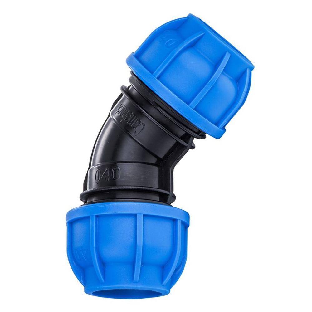 Cotovelo 40 Mm 45° Para Tubo Alumínio