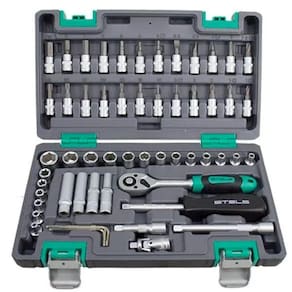 Kit Ferramenta Catraca Reversivel Com 57 Peças