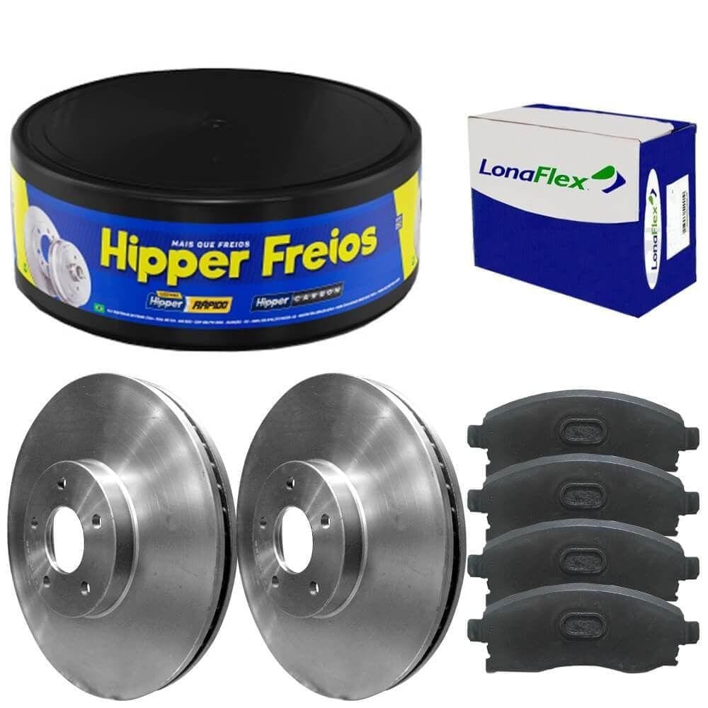 Kit Pastilha Disco Renault Master 2002 A 13 Diant Ventilado