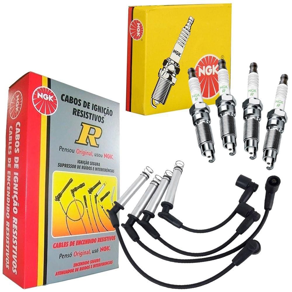 Kit Vela E Cabo Vela De Ignição Gol G2 1.6i 1.8i 95 A 96 Ngk