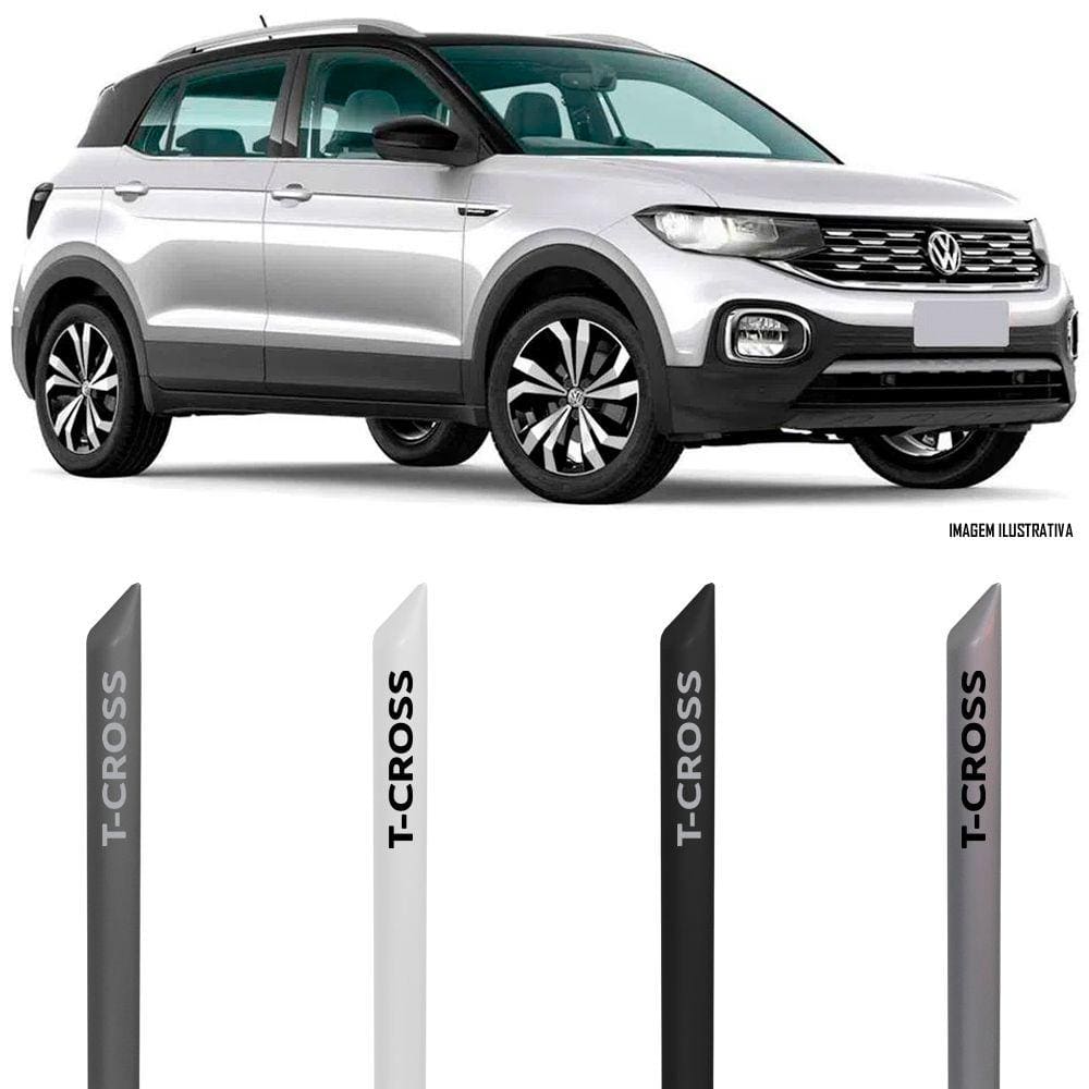 Jogo Friso Lateral Pintado Vw T-Cross