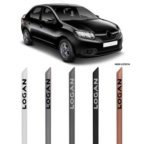 Jogo Friso Lateral Pintado Renault Logan 2013 Em Diante