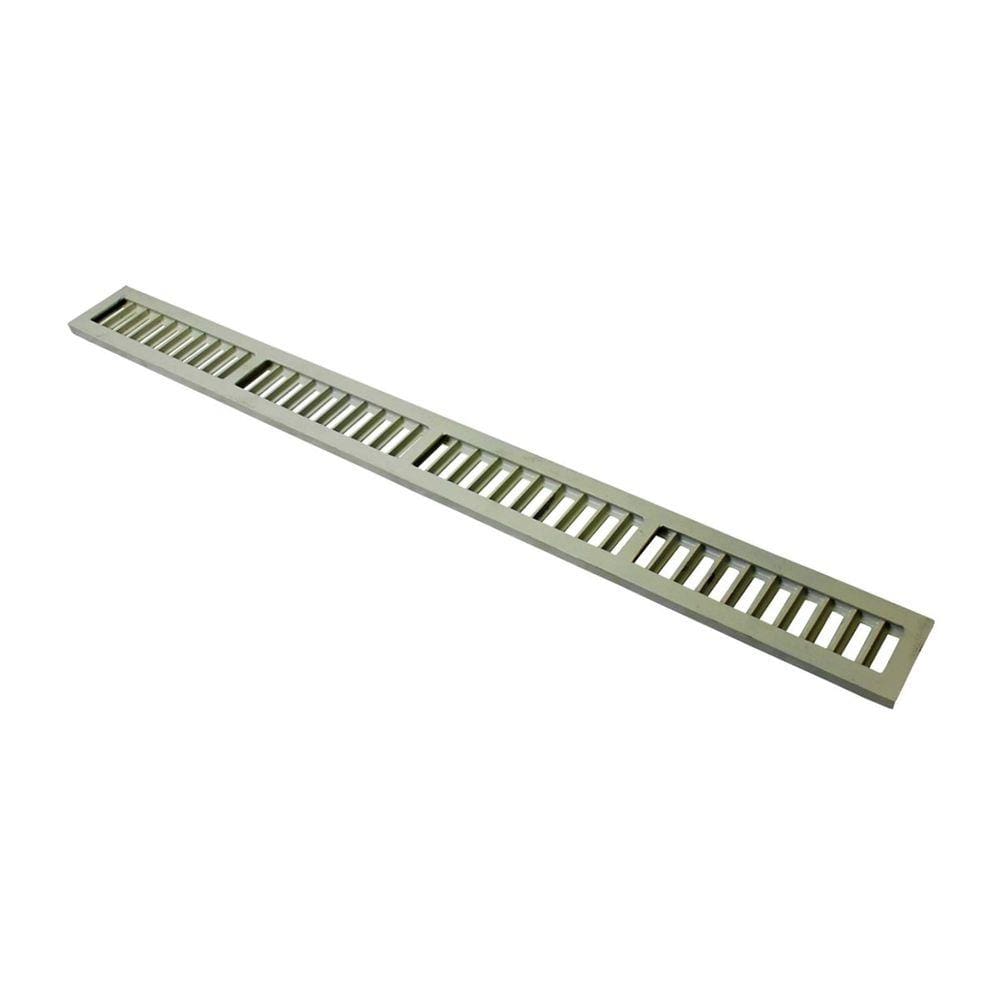 Ralo Grelha Linear com Caixilho em Alumínio Bege 20x100cm