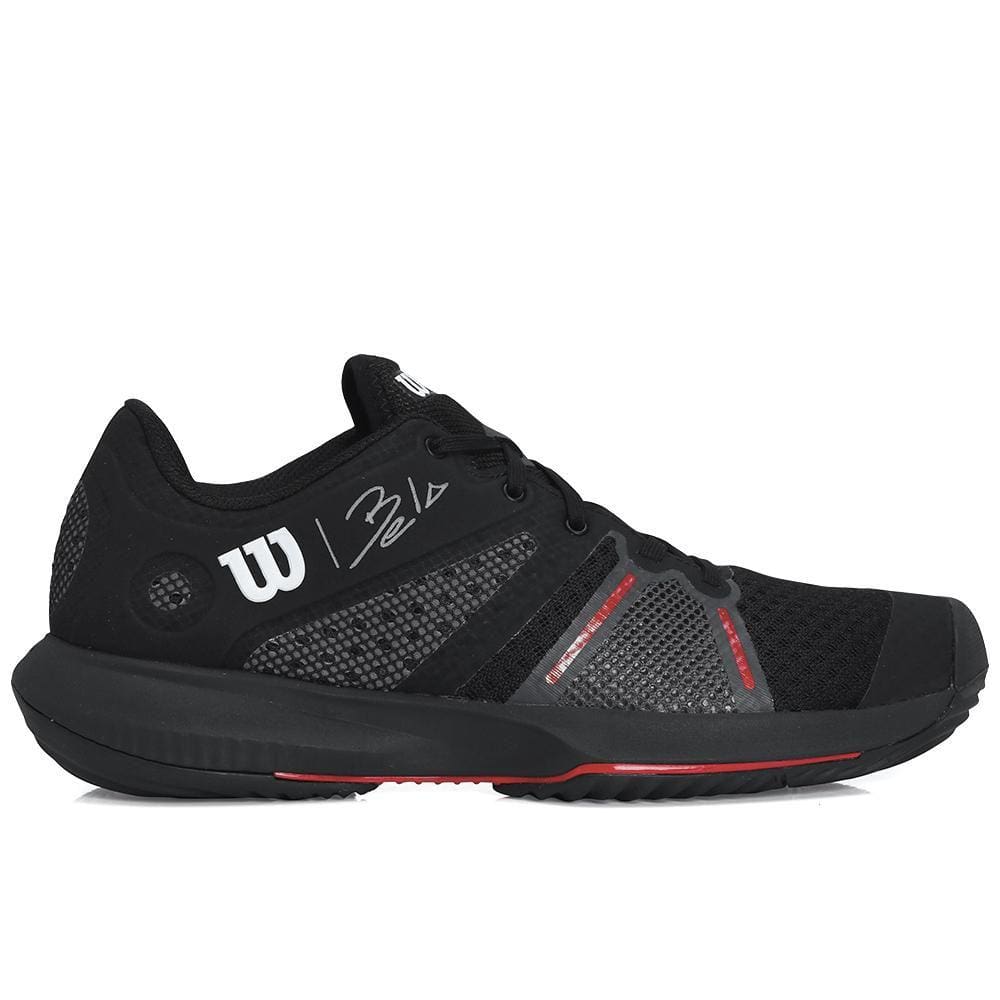 Tênis Wilson Rush Padel Bela Pro Preto e Vermelho