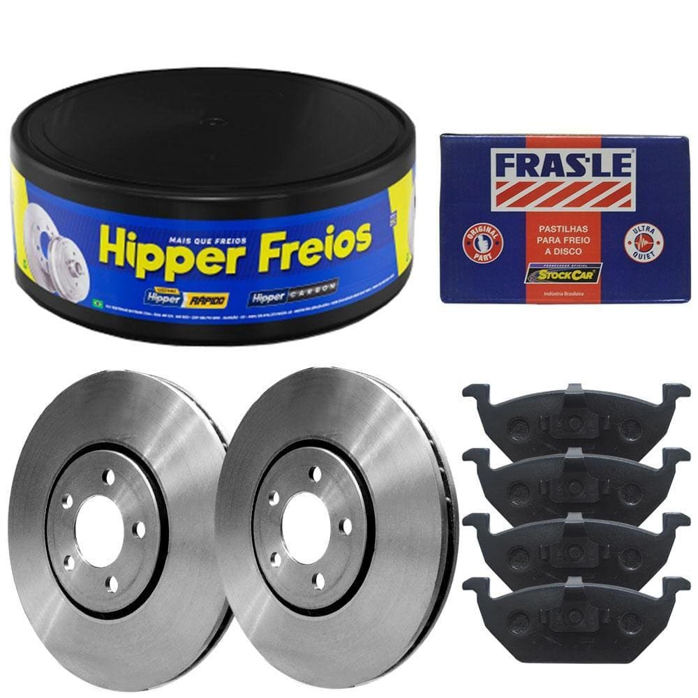 Kit Pastilha Disco Golf 2.0 8v 99 A 2002 Dianteiro Ventilado