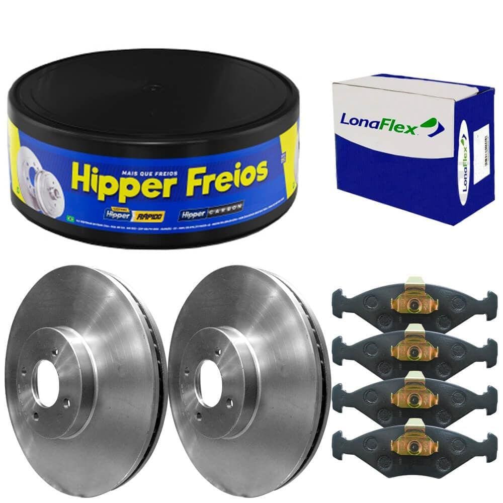 Kit Pastilha Disco Freio Ecosport 2009 A 2011 Diant Vent