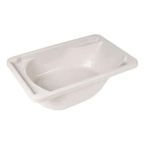 Banheira Tanque Branco Para Bebê Até 15Kg De 34 Litros Styll
