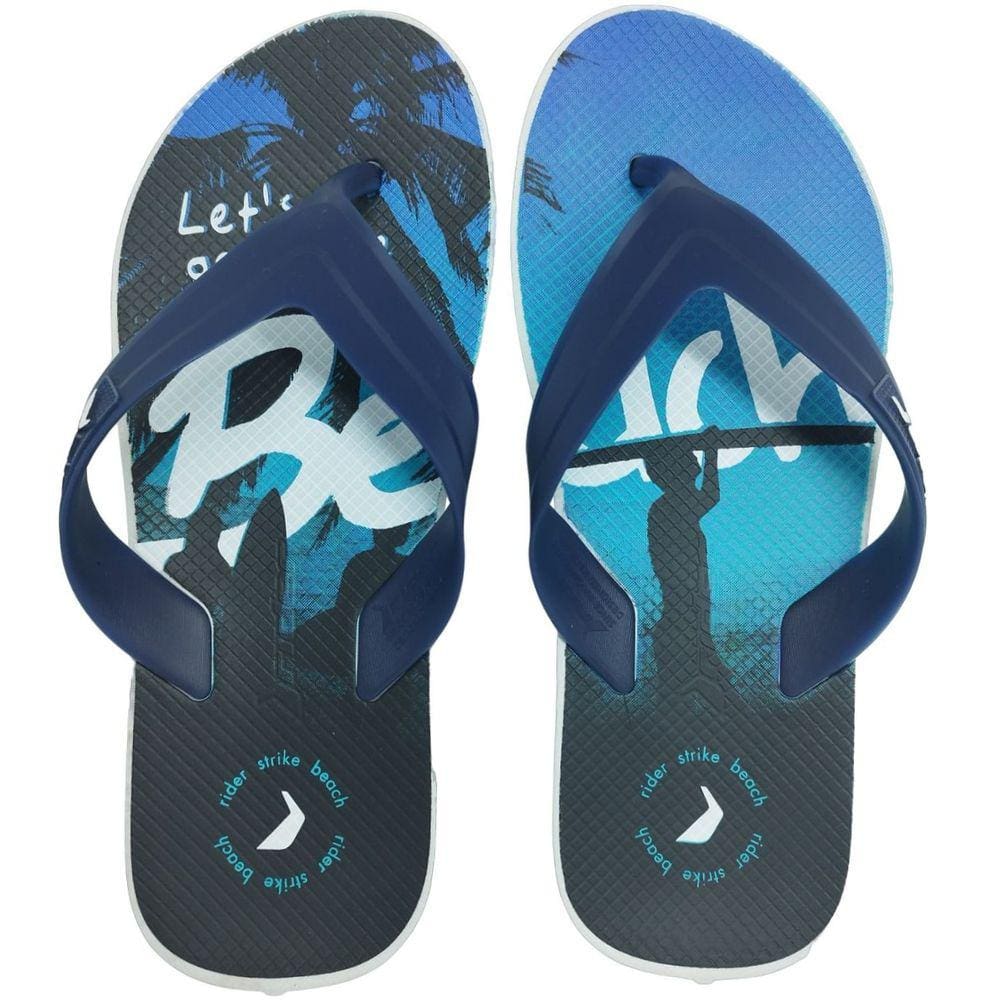 Chinelo Dedo Borracha Masculino Casual Dia Dia Rider Strike Beach 11809