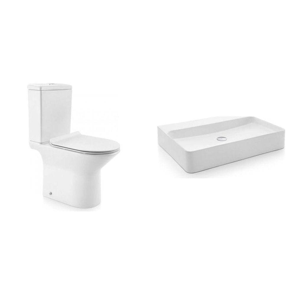 Kit Vaso Sanitário Completo com Cuba Lift Docol Branco