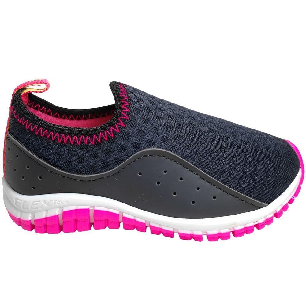 Tênis Infantil Menina Jogging Running Calce Fácil Flex Tech Kidy 164-1308