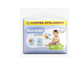 Fralda Infantil Capricho Bummis Premium Hiper M C/68 Unidades