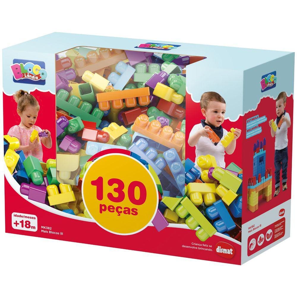 Brinquedo Educativo De Montar 120 Peças - Dismat