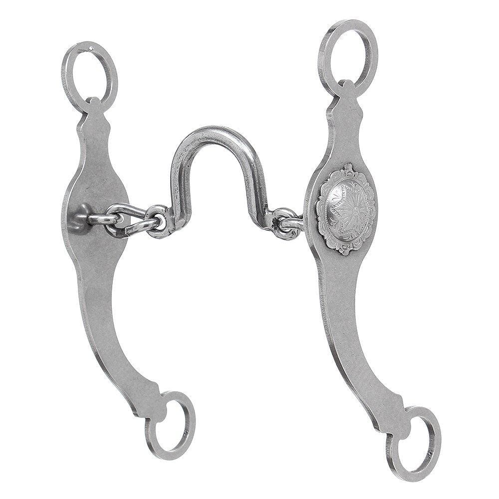 Freio Maluco Inox com Bocal de Corrente Bronc-Steel 31689