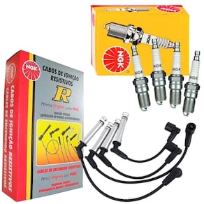 Kit Vela E Cabo Vela De Ignição Uno 1.5 1.6 92 A 2009 Ngk