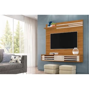 Painel Frizz Sublime  para TV de até 55 polegadas - NATURALE / OFF WHITE - Madetec