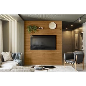 Estante Piso-Teto Guaporé para TV de até 75 polegadas - Naturale - Madetec