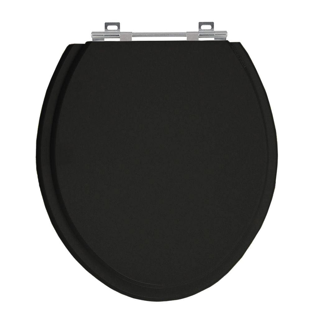 Assento Convencional Oval Preto Tampa para Vaso Deca-incepa-celite-ideal-roca