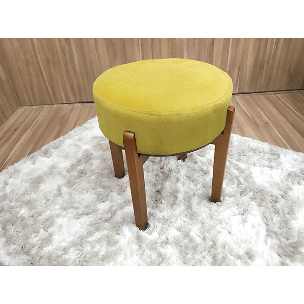 Puff Decorativo Amarelo 331 Mona