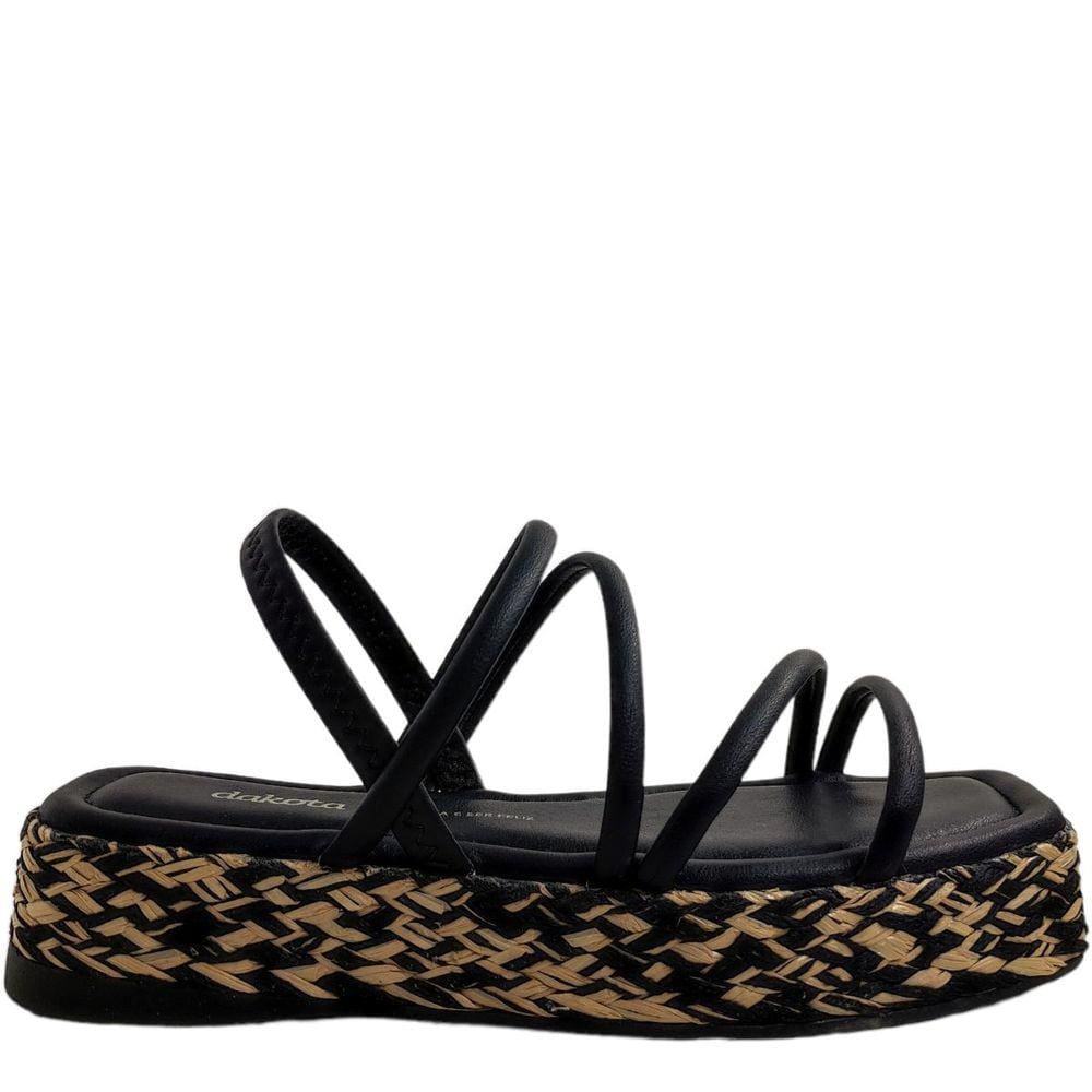 Sandália Feminina Papete Casual Dia a Dia FlatForm Dakota Y0414
