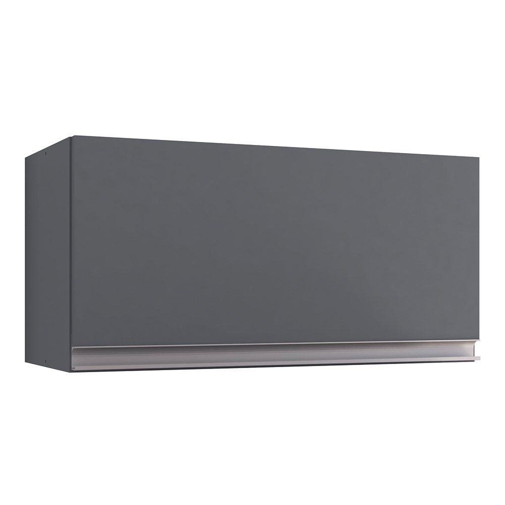 Armário Aéreo 60cm Porta Basculante Andréia Cinza - AJL Móveis