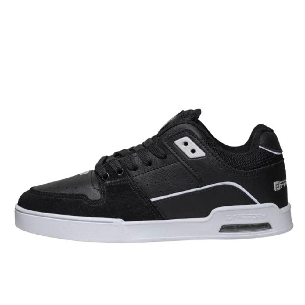 Tênis Freeday Heart Preto Branco Refletivo 98321