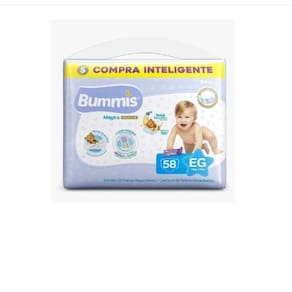 Fralda Infantil Capricho Bummis Premium Hiper Eg C/58 Unidades