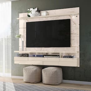 Home Theater Lana 1.8 para TV de até 60 polegadas - CALACATA / OFF WHITE - Madetec