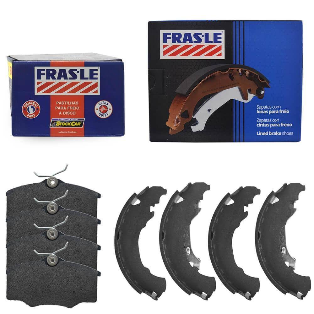 Kit Pastilha Sapata Freio Crossfox 1.6 2005 A 2018 Frasle