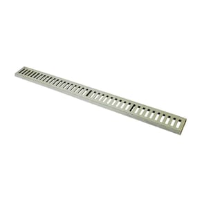 Ralo Grelha Linear com Caixilho em Alumínio Bege 15x100cm