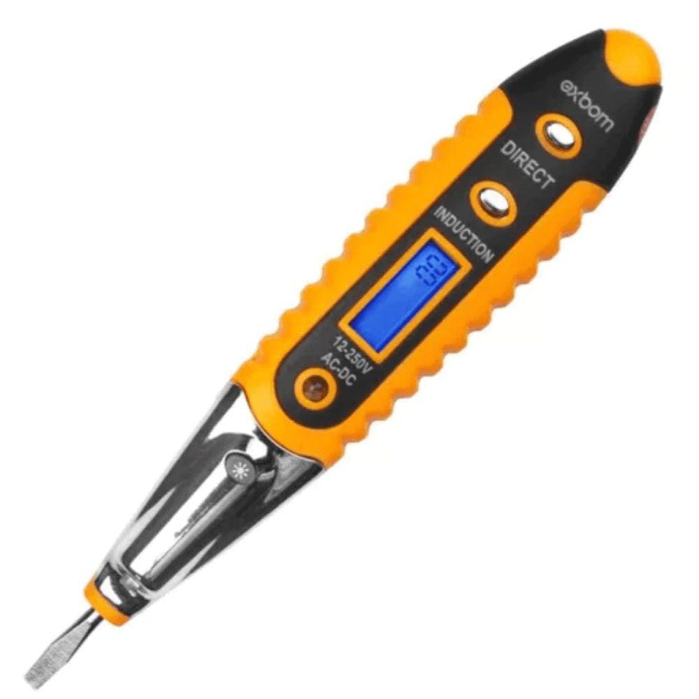 Caneta Chave Teste De Voltagem Digital Bivolt Com Lanterna