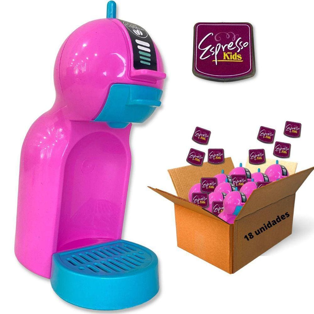 Kit 18 Cafeteira De Brinquedo Cápsula Cafezinho Infantil