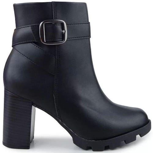 Bota Feminina Cano Baixo Tratorada Salto Casas Bahia