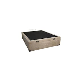 Cama Box Baú Casal Suede Bege