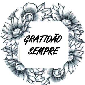 Etiqueta Adesiva Gratidão Sempre 01 Redonda 3 cm 50 un.