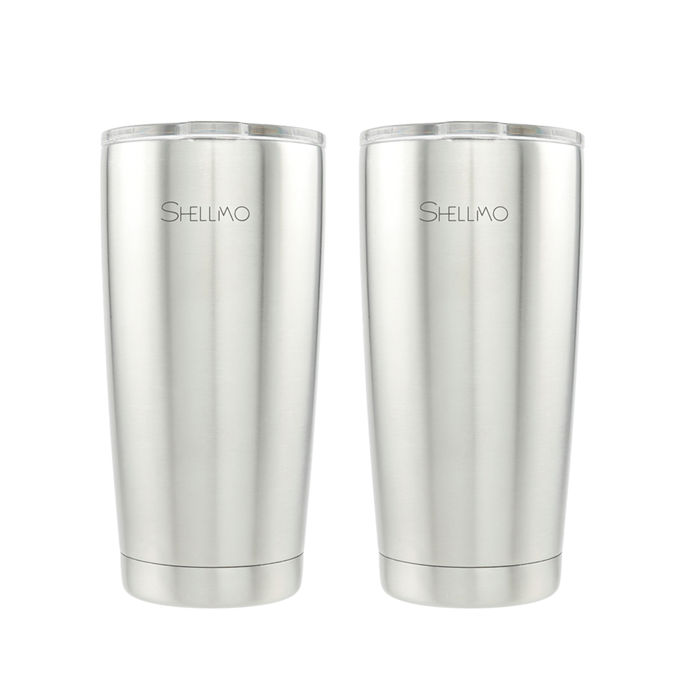 Kit 2 Copos Térmicos Shellmo a Vácuo para Cerveja - 600ML