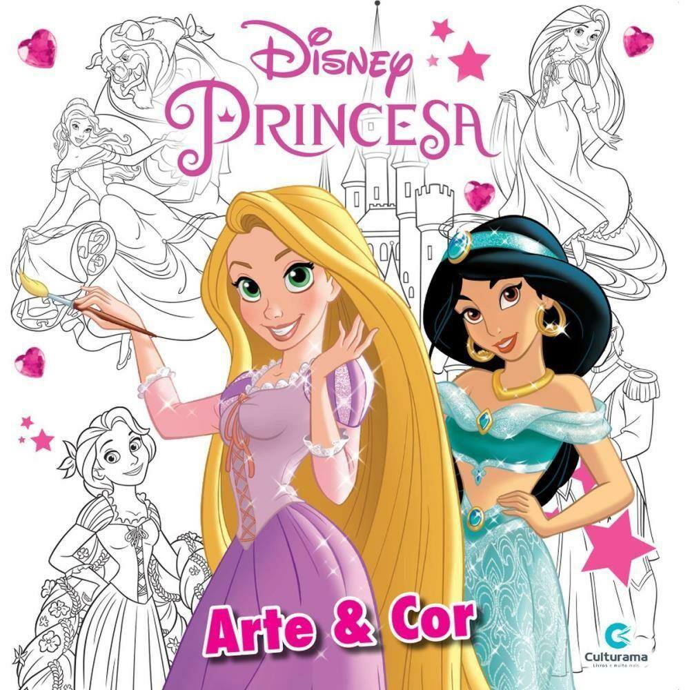 Ler e Colorir - Princesas Disney