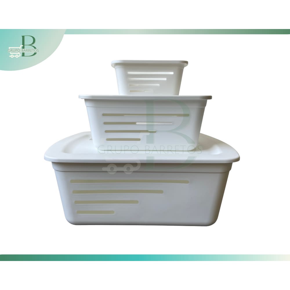 Kit 03 Cesto Organizador Verde Claro