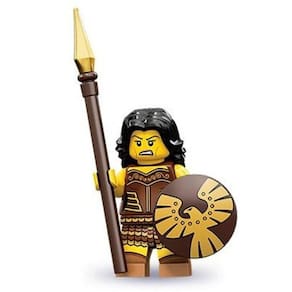 Mini Boneco Lego Guerreira Série 10