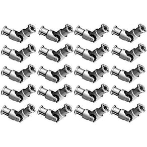 LEGO Technic 20 pcs NEW LIGHT GREY UNIVERSAL “U” JOINT 3L Lot pack robótica motor robótica construção avançada mindstorms EV3 NXT peça peça 61903 6252