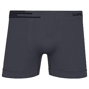 Cueca Boxer Lupo 436 Microfibra Sem Costura Preta Tam EG