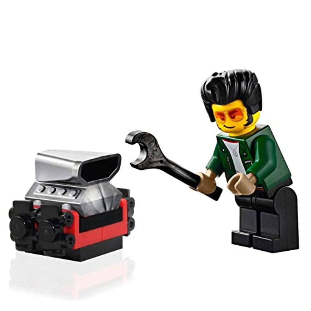 LEGO City Town Race Minifigure - Banda de rodagem Octane (com chave inglesa