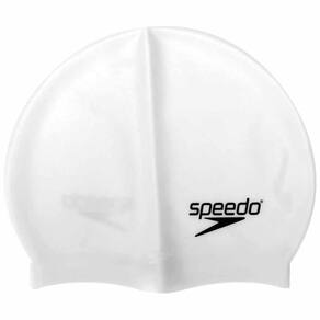 Touca Natacao Flat Swin Cap Silicone Treina C18009-001 - Branco U