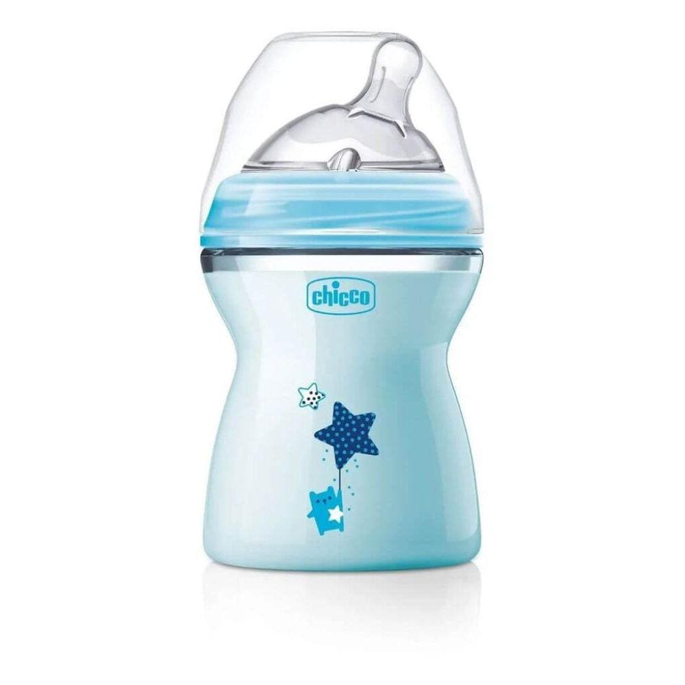 Mamadeira Step Up 250Ml Fluxo Médio (0M+) Azul Chicco