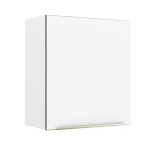 Armário Aéreo 60 Cm 1 Porta Branco/Branco Veludo