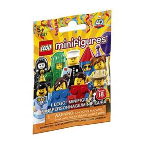 Minifiguras LEGO Série 18: Party - 1 kit de montagem de bonecos 7 peças